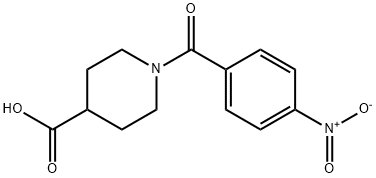 1-(4-nitrobenzoyl)piperidine-4-carboxylic acid Structure