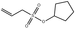 2-프로펜-1-설폰산,사이클로펜틸에스테르(8CI,9CI) 구조식 이미지