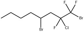 1,4-DIBROMO-2-CHLORO-1,1,2-TRIFLUOROOCTANE Structure