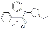 (1-ethyl-2,3,4,5-tetrahydropyrrol-3-yl) 2-methoxy-2,2-diphenyl-acetate chloride 구조식 이미지