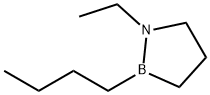 2-부틸-1-에틸-1,2-아자보롤리딘 구조식 이미지