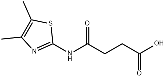 N-(4,5-DIMETHYL-THIAZOL-2-YL)-SUCCINAMIC ACID Structure