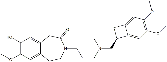 8-DeMethyl Ivabradine 구조식 이미지