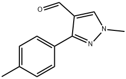 1-메틸-3-p-톨릴-1H-피라졸-4-카브알데히드 구조식 이미지