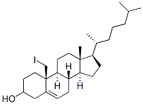 19-Iodocholesterol 구조식 이미지