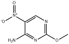 2-메톡시-5-니트로-4-피리미딘아민 구조식 이미지
