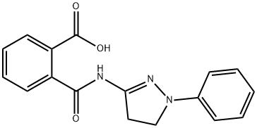 N-(1-PHENYL-4,5-DIHYDRO-1H-PYRAZOL-3-YL)-프탈아민산 구조식 이미지