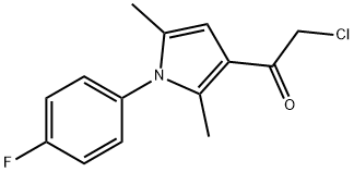 2-CHLORO-1-[1-(4-FLUOROPHENYL)-2,5-DIMETHYL-1H-PYRROL-3-YL]-1-ETHANONE 구조식 이미지