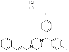 Flunarizine dihydrochloride 구조식 이미지