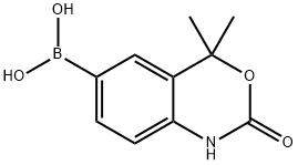 Boronic acid, (1,4-dihydro-4,4-dimethyl-2-oxo-2H-3,1-benzoxazin-6-yl)- (9CI) Structure