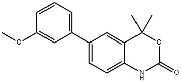 6-(3-METHOXYPHENYL)-4,4-DIMETHYL-1H-BENZO[D][1,3]OXAZIN-2(4H)-ONE 구조식 이미지
