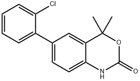 6-(2-CHLOROPHENYL)-4,4-DIMETHYL-1H-BENZO[D][1,3]OXAZIN-2(4H)-ONE 구조식 이미지