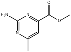 4-Pyrimidinecarboxylicacid,2-amino-6-methyl-,methylester(9CI) Structure