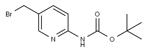 (5-Bromomethyl-pyridin-2-yl)-carbamic acid tert-butyl ester 구조식 이미지