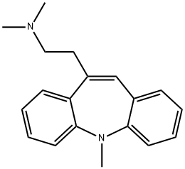 10-(2-(Dimethylamino)ethyl)-5-methyl-5H-dibenz(b,f)azepine Structure