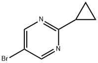 5-Bromo-2-cyclopropylpyrimidine 구조식 이미지