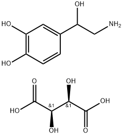 (+/-)-NOREPINEPHRINE L-BITARTRATE Structure