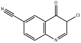 6-Quinolinecarbonitrile,  3-chloro-3,4-dihydro-4-oxo- Structure