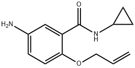 2-(Allyloxy)-5-amino-N-cyclopropylbenzamide Structure