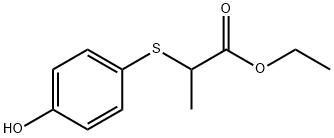 2-[(4-HYDROXYPHENYL)THIO]PROPANOIC ACID ETHYL ESTER Structure