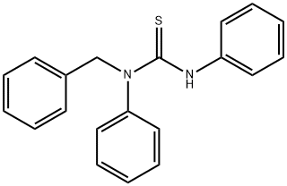 N,N'-디페닐-N-벤질티오우레아 구조식 이미지