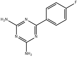 2,4-DIAMINO-6-(4-FLUOROPHENYL)-1,3,5-TRIAZINE 구조식 이미지