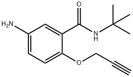 5-Amino-N-tert-butyl-2-(2-propynyloxy)benzamide Structure