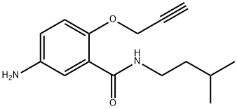 5-아미노-N-이소펜틸-2-(2-프로피닐옥시)벤즈아미드 구조식 이미지