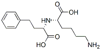 N2-(S)-1-Carboxy-3-phenylpropyl-L-lysine 구조식 이미지