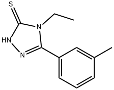 4-ETHYL-5-M-TOLYL-4H-[1,2,4]TRIAZOLE-3-THIOL 구조식 이미지