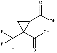 1,2-CYCLOPROPANEDICARBOXYLIC ACID, 1-(TRIFLUOROMETHYL)- Structure
