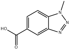1-메틸-1H-1,2,3-벤조트리아졸-5-카르복실산 구조식 이미지
