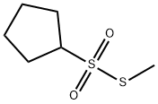 Cyclopentanesulfonothioic acid, S-methyl ester (9CI) Structure