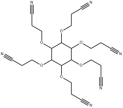 benzene-1,2,3,4,5,6-hexakis(3-oxypropanenitrile) Structure