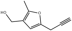 2-Methyl-5-(2-propynyl)-3-(hydroxymethyl)furan Structure