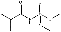 O,S-Dimethyl (2-methyl-1-oxopropyl)phosphoramidothioate Structure