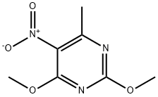 5-nitro-2,4-dimethoxy-6-methylpyrimidine 구조식 이미지