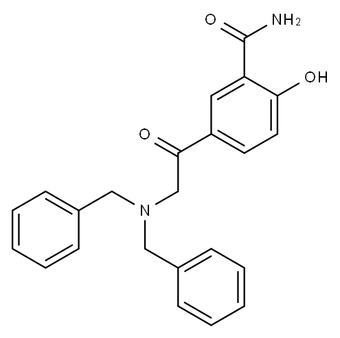 5-(N,N-Dibenzylglycyl)salicylamide Structure