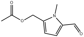 5-(Acetoxymethyl)-1-methyl-1H-pyrrole-2-carbaldehyde Structure