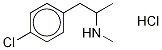 DL-P-CHLOROMETHAMPHETAMINEHYDROCHLORIDE CRYSTALLIN Structure