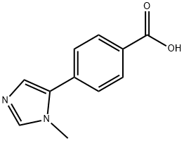 4-(1-Methyl-1H-imidazol-5-yl)benzoic acid Structure