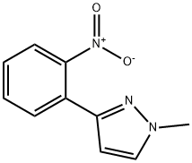 1-Methyl-3-(2-nitro-phenyl)-1H-pyrazole 구조식 이미지