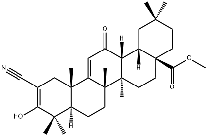 (4aS,6aR,6bS,12aS,14aR,14bR)-Methyl 11-cyano-10-hydroxy-2,2,6a,6b,9,9,12a-heptaMethyl-14-oxo-1,2,3,4,4a,5,6,6a,6b,7,8,8a,9,12,12a,14,14a,14b-octadecahydropicene-4a-carboxylate 구조식 이미지