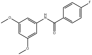 N-(3,5-디메톡시페닐)-4-플루오로벤자미드 구조식 이미지