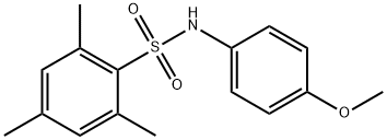 N-(4-메톡시페닐)-2,4,6-트리메틸벤젠술폰아미드 구조식 이미지