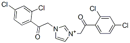 1H-Imidazolium,  1,3-bis[2-(2,4-dichlorophenyl)-2-oxoethyl]- 구조식 이미지