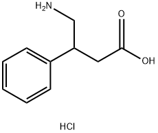 3-아미노-4-페닐부티르산히드로클로라이드 구조식 이미지