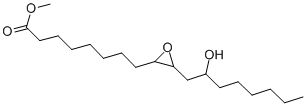 CIS-9:10-EPOXY-12-HYDROXY-STEARIC ACID METHYL ESTER Structure