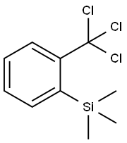 Trimethyl(α,α,α-trichloro-o-tolyl)silane Structure