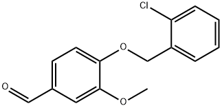 4-[(2-CHLOROBENZYL)OXY]-3-METHOXYBENZALDEHYDE 구조식 이미지
